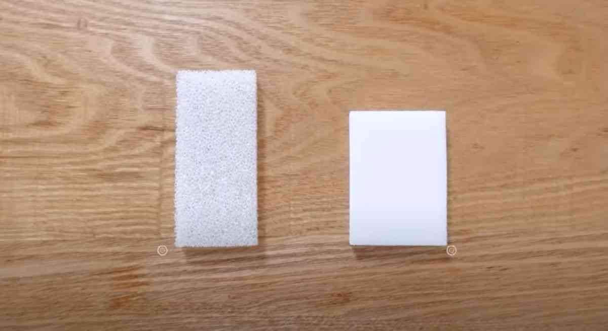 セリアの「1日使い切りスポンジ 泡立ちソフトタイプ」とニトリの「毎日とりかえキッチンスポンジ」